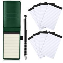 Set Mini Porta Bloc de Notas de Bolsillo Outus con 50 Hojas Rayadas Verde