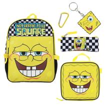 Set Mochila y Lonchera Bioworld Bob Esponja 16" Amarilla Set Mochila y Lonchera Bioworld Bob Esponja 16" Amarilla