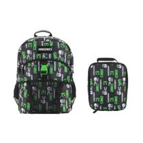 Set Mochila y Lonchera Bioworld Minecraft Creepers 41 cm Set Mochila y Lonchera Bioworld Minecraft Creepers 41 cm