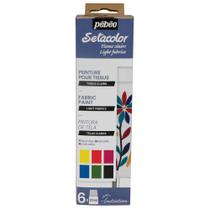 Set Pébéo Initia Setacolor Light Fabrics 6X20ml