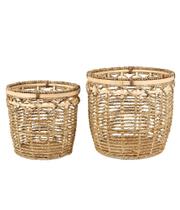 Set x2 cesto corda palha natural Set x2 cesto corda palha natural