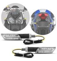 Seta Pisca esportiva moto led modelo U cristal seta