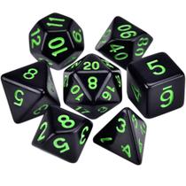 Sete 7 Dados Rpg Preto E Verde D&d D4 D6 D8 D10 D10% D12 D20 Sete 7 Dados Rpg Preto E Verde D&d D4 D6 D8 D10 D10% D12 D20