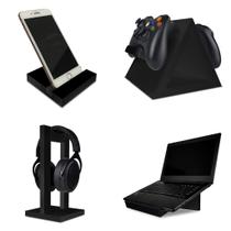 Setup Gamer Kit Spark Suporte para Controle Headset Notebook e Celular Preto