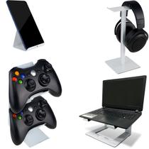 Setup Gamer Vexus Suporte P/ Celular Fone Controle Notebook Branco