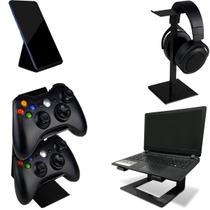 Setup Gamer Vexus Suporte P/ Celular Fone Controle Notebook Preto