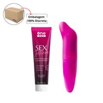 Sex Intense Gel Excitante Feminino + Vibrador Ponto G Liso