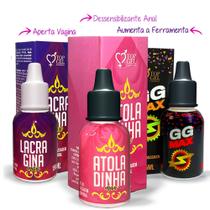 Sex shop Kit 3 Produtos Eróticos Top Gel sexy shop lubrificante sexual anal vaignal (Pro Ato gg)