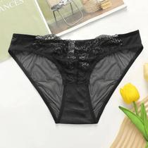 Sexy Floral Renda Tanga Calcinha Transparente G-string Roupa Interior Feminina Lingerie