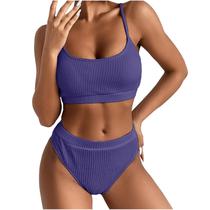 Sexy Women Solid Color Backless Bikini Duas Peças Swimwear Swimsuit Beachwear Set Sexy Women Solid Color Backless Bikini Duas Peças Swimwear Swimsuit Beachwear Set