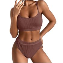 Sexy Women Solid Color Backless Bikini Duas Peças Swimwear Swimsuit Beachwear Set Sexy Women Solid Color Backless Bikini Duas Peças Swimwear Swimsuit Beachwear Set