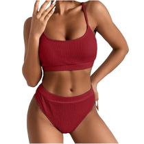 Sexy Women Solid Color Backless Bikini Duas Peças Swimwear Swimsuit Beachwear Set Sexy Women Solid Color Backless Bikini Duas Peças Swimwear Swimsuit Beachwear Set