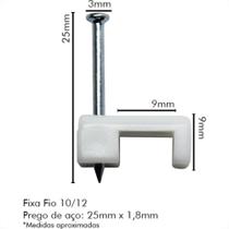 Sforplast Eletrica Grampo Fixa Fio Sfor.10/12-4.0C/100