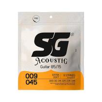 SG Encordoamento p/ Violão Aço .009 - .047 Serie Acustica - SG6684