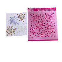 SG25 Estêncil fogos ano novo para confeitaria e artesanato. SG25 Estêncil fogos ano novo para confeitaria e artesanato.