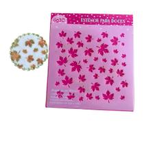 SG30 Estêncil folha para confeitaria e artesanato.