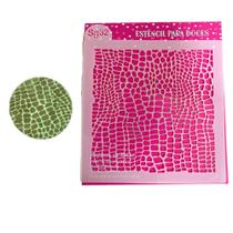 SG32 Estêncil pele dinossauro para confeitaria e artesanato. SG32 Estêncil pele dinossauro para confeitaria e artesanato.