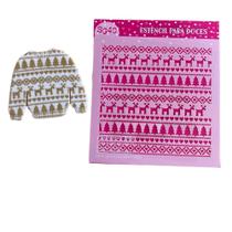 SG40 Estêncil natal para confeitaria e artesanato. SG40 Estêncil natal para confeitaria e artesanato.