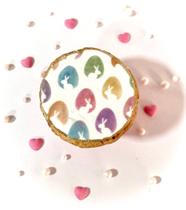 SG47 Estêncil coelho páscoa para confeitaria e artesanato.