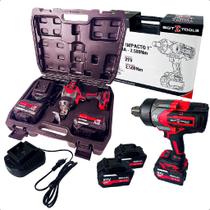 Sgt7515 chave de impacto a bateria 1 2.500 nm 21v8ah liion 2 bat brushless