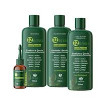 Sh + Cond +Hidratante 500ml +Loção 60ml Tonificante 12 Ervas