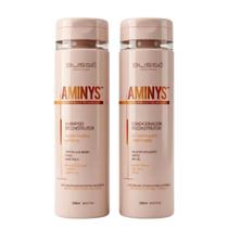 Sh+Cond Reconstrução P/ Cabelos Danificados Pós Química Brilho Intenso Fortalecimento Selagem Alinhamento dos Fios Aminys - Blisse Professional 250ml Sh+Cond Reconstrução P/ Cabelos Danificados Pós Química Brilho Intenso Fortalecimento Selagem Alinhamento dos Fios Aminys - Blisse Professional 250ml