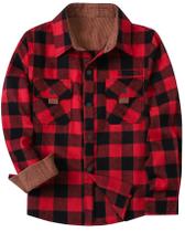 Shacket SANGTREE vermelho preto xadrez de flanela de algodão 4GG masculino Shacket SANGTREE vermelho preto xadrez de flanela de algodão 4GG masculino