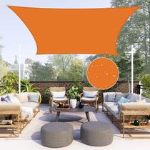 Shade Sail Neween Waterproof Sun Shade Sail Sail Retangle Laranja