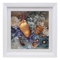 Shadow Box WANLIAN 10x10cm - Moldura Branca para Vitrine 3D