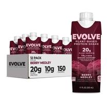 Shake de proteína à base de plantas Evolve Berry Medley 330 ml x12