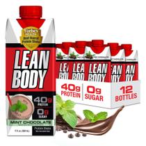 Shake de proteína Labrada Lean Body Chocolate com menta 40g de proteína Shake de proteína Labrada Lean Body Chocolate com menta 40g de proteína