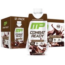 Shake de proteína MusclePharm Combat Ready 40 g de proteína 17 onças x 12