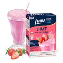Shake Linea com BCAA / Whey Protein e Colágeno Sabor Morango 330g