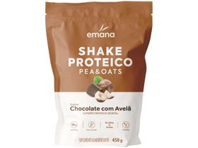 Shake Proteico Pea & Oats Emana Sabor Chocolate com Avelã 450g Shake Proteico Pea & Oats Emana Sabor Chocolate com Avelã 450g