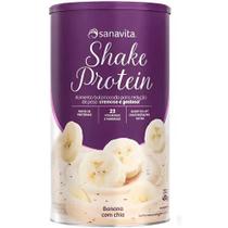 Shake Protein - 23 vitaminas e minerais - Banana com Chia - (450g) - Sanavita Shake Protein - 23 vitaminas e minerais - Banana com Chia - (450g) - Sanavita