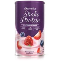 Shake Protein - 450G Morango Com Blueberry - Sanavita
