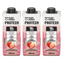 Shake Protein Banana C Morango 16g De Proteína Kit 3 Zero Lactose 250ml Plant Power Shake Protein Banana C Morango 16g De Proteína Kit 3 Zero Lactose 250ml Plant Power