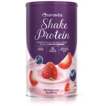Shake Protein - Morango com Blueberry - 450g - Sanavita