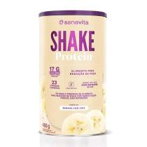 Shake Protein Sabor Banana com Chia 450g Sanavita Shake Protein Sabor Banana com Chia 450g Sanavita