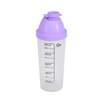 Shakeira 500 Ml Copo Transparente Tampa Lilás Lavanda Linha Nutri Coza Lilás Lavanda