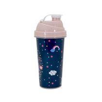 Shakeira Geek Personagens Nerd 580 ML com Tampa Rosca e Misturador