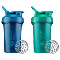 Shaker Bottle BlenderBottle Classic V2 590ml Azul Oceano e Verde