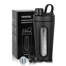 Shaker Cup TOOFEEL de aço inoxidável 800 mL com 2 bolas de batedor