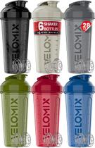 Shaker Cups VELOMIX, pacote com 6 unidades, 800 mL com batedor de proteína Wire Whisk Shaker Cups VELOMIX, pacote com 6 unidades, 800 mL com batedor de proteína Wire Whisk