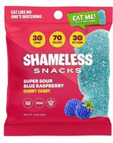 Shameless Snacks Super Sour Blue Raspberry Goma Framboesa Shameless Snacks Super Sour Blue Raspberry Goma Framboesa