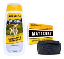 Shampo + Sabonete Anti-pulgas Carrapatos Sarnas Matacura
