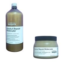 Shampoo 1500ml Máscara 500g Loreal Absolut Repair Molecular