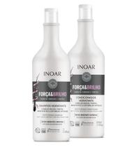 Shampoo 1l e Condicionador 800ml- Inoar Força e Brilho