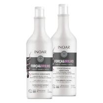 Shampoo 1l e Condicionador 800ml - Inoar Força e Brilho