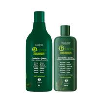 Shampoo 1L + Hidratante 500ml Tonificante 12 Ervas